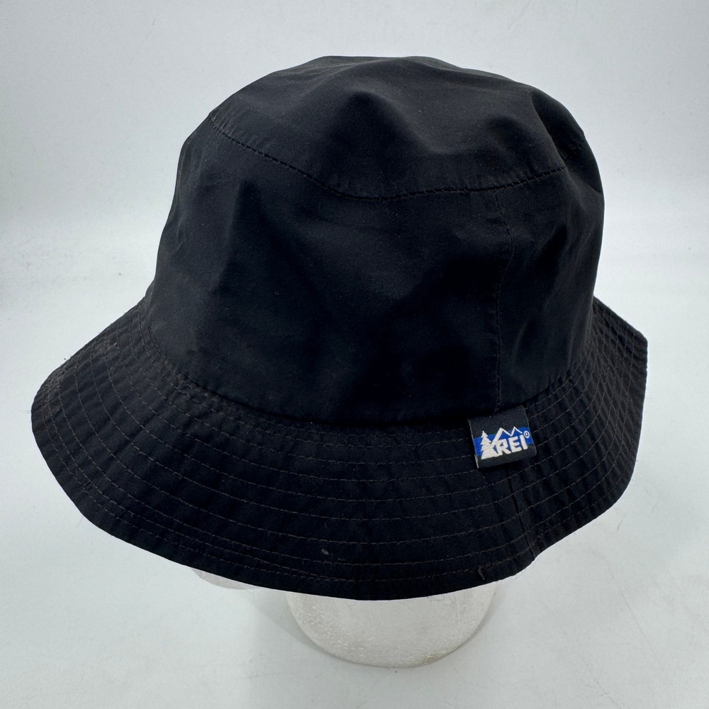 REI Bucket Hat Unisex S/M Black Gore-Tex Microtherm Waterproof Made in USA